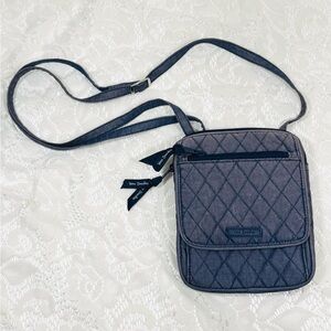 VERA BRADLEY Mini Hipster Crossbody purse in Moonlight Navy Denim